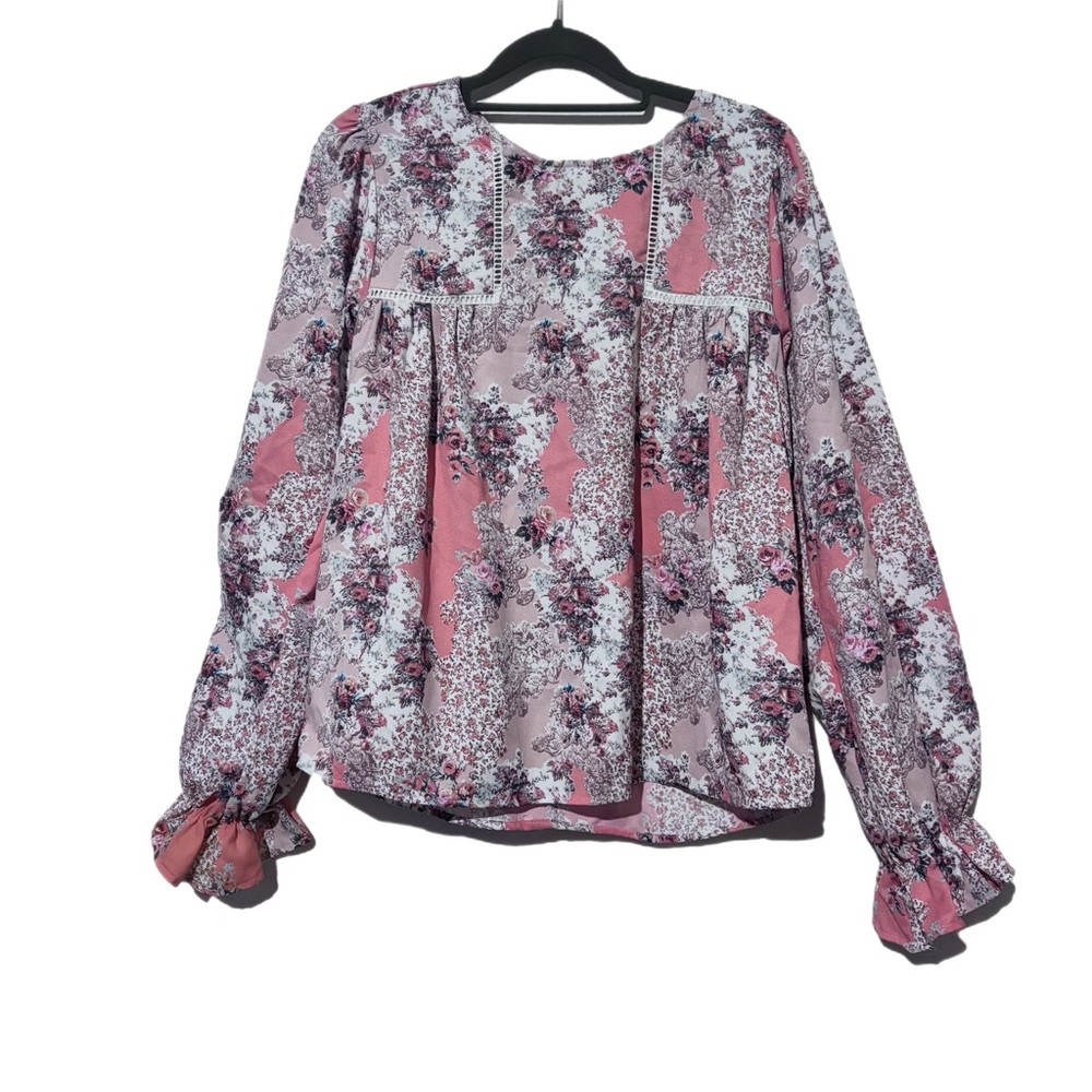 Floral Pink Women's Top boho NWOT